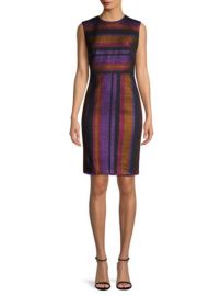 Diane von Furstenberg Metallic Striped Sheath Dress at Saks Fifth Avenue